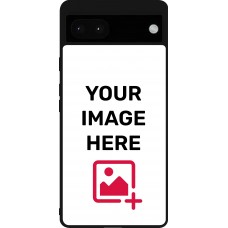 Coque personnalisée en silicone rigide noir - Google Pixel 6a