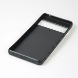 Coque personnalisée en silicone rigide noir - Google Pixel 7a
