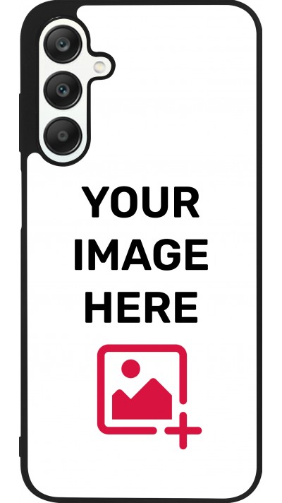Coque personnalisée en silicone rigide noir - Samsung Galaxy A25