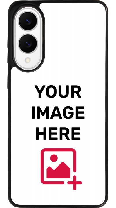 Coque personnalisée en silicone rigide noir - Samsung Galaxy S25 Edge