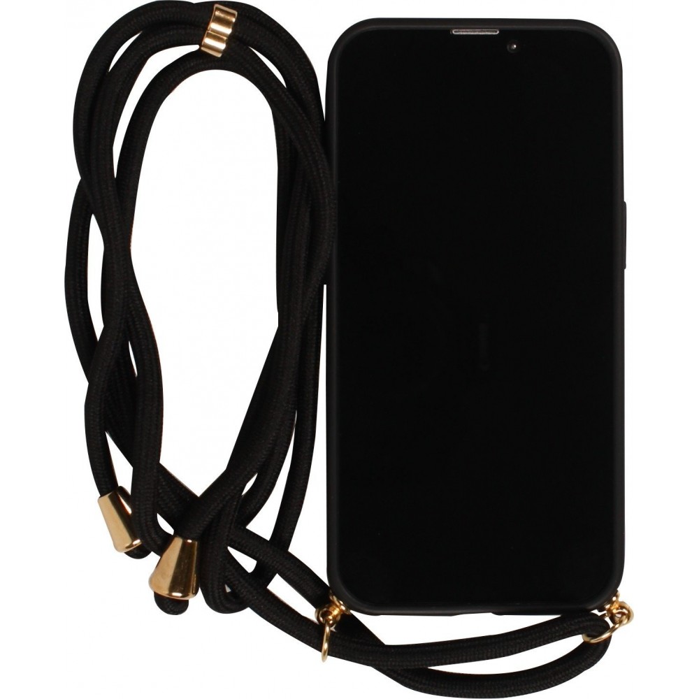 Coque Samsung Galaxy S26 - Bio Eco-Friendly nature avec cordon collier - Noir