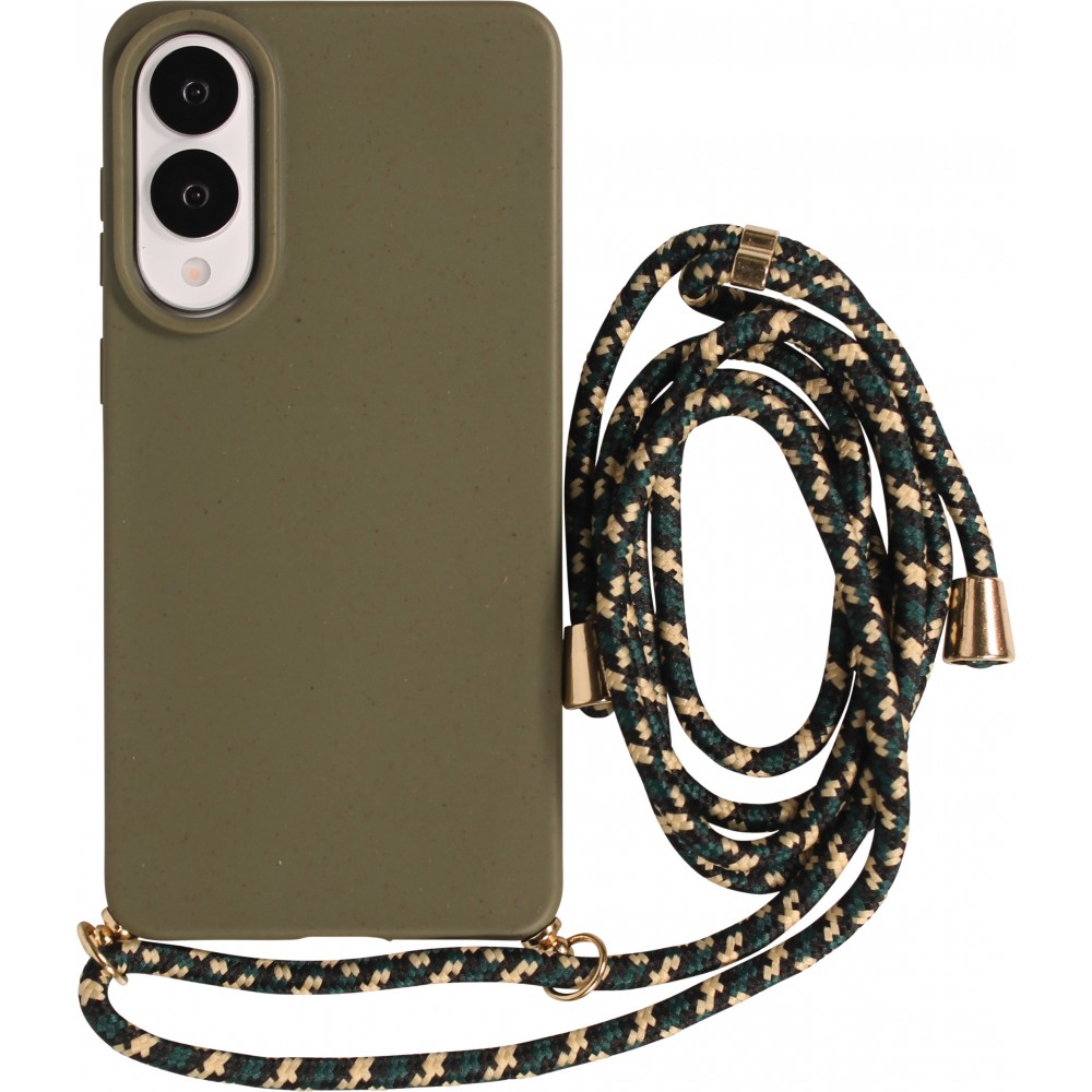 Coque Samsung Galaxy S26 Ultra - Bio Eco-Friendly nature avec cordon collier - Vert foncé