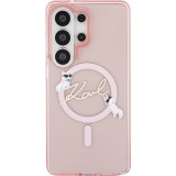 Coque Samsung Galaxy S26 Ultra - Karl Lagerfeld IML KC Script MagSafe protection &eacute;l&eacute;gante - Rose