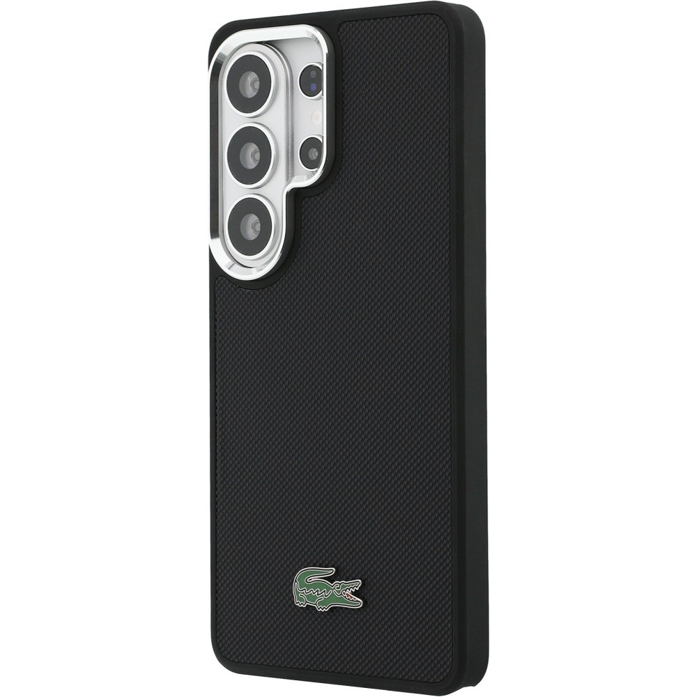 Galaxy S26 Ultra Case H&uuml;lle - Lacoste Petit Pique MagSafe Metall-Logo elegante und langlebige Schutzh&uuml;lle - Schwarz