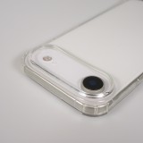 Coque iPhone Air - Gel transparent avec lacet - Blanc / noir