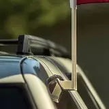 Drapeau Brésil avec clip pour vitre de voiture accessoire supporter