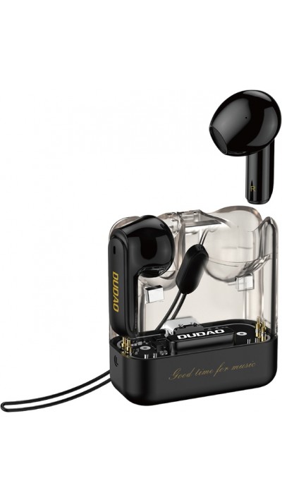 Dudao U18Pro Bluetooth 5.3 TWS Kopfh&ouml;rer ergonomisch 6h Akkulaufzeit - Schwarz