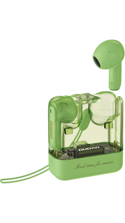 Dudao U18Pro Bluetooth 5.3 TWS Kopfh&ouml;rer ergonomisch 6h Akkulaufzeit - Gr&uuml;n