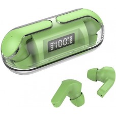 &Eacute;couteurs Bluetooth F80 Q26 Pro TWS avec &eacute;cran LED autonomie longue pour sport et jeu - Vert