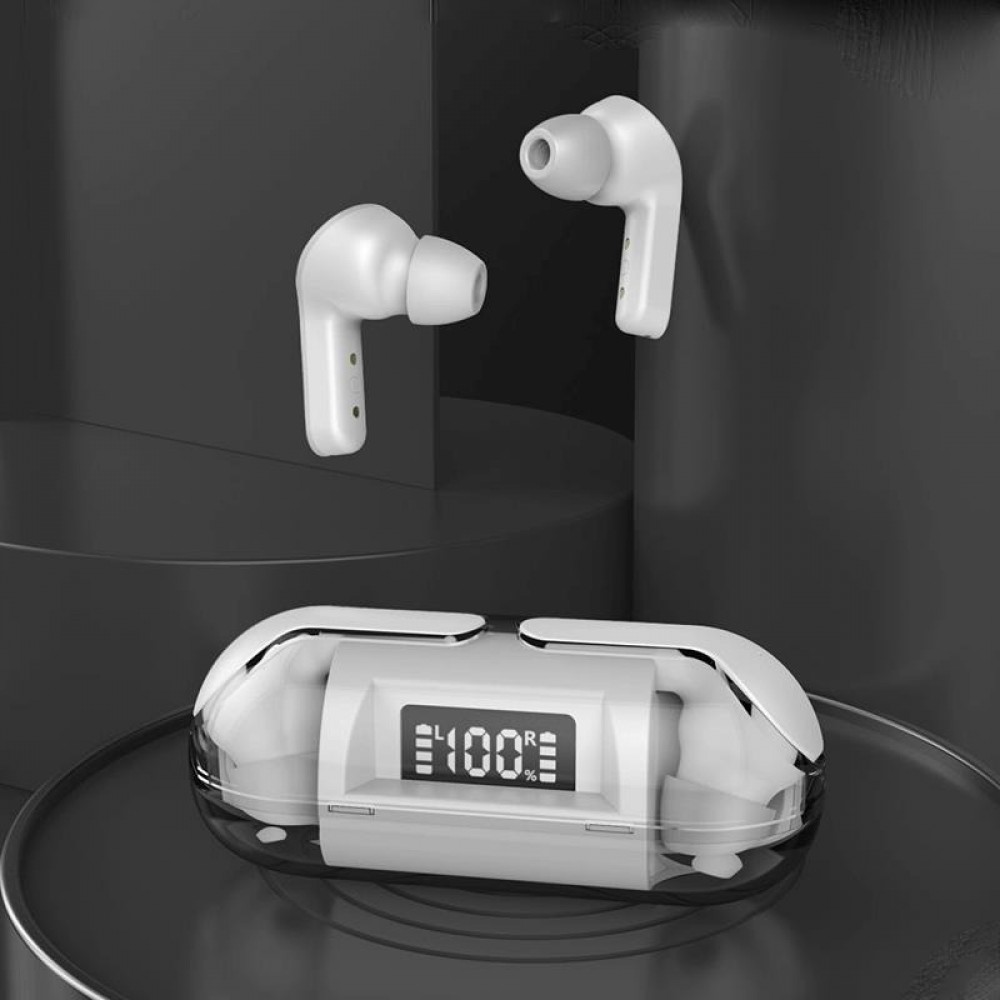 &Eacute;couteurs Bluetooth F80 Q26 Pro TWS avec &eacute;cran LED autonomie longue pour sport et jeu - Vert