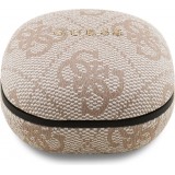 &Eacute;couteurs Bluetooth Guess PU 4G Script Logo ENC TWS assistant vocal et autonomie 16h - Rose