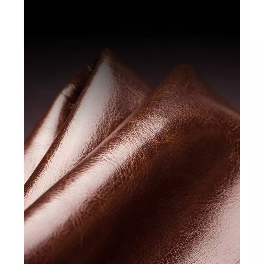 Fourre iPhone 17 - Flip Qialino Classic Wallet cuir véritable - Brun clair