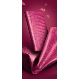 Fourre iPhone 17 Pro Max - Flip Croco Qialino cuir véritable - Rose