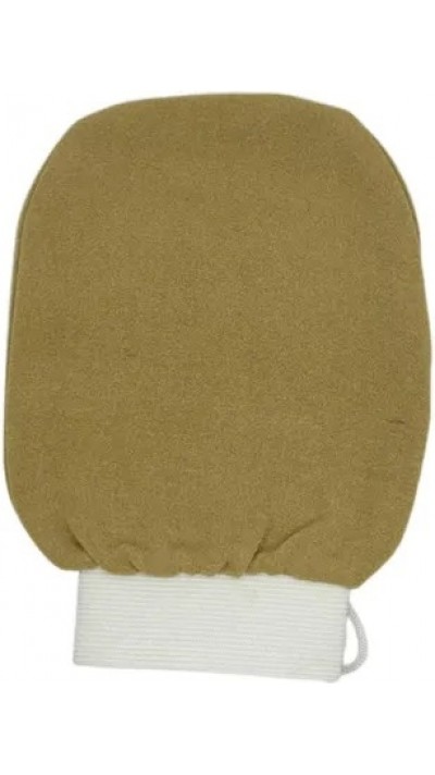 Gant exfoliant corps effet lisse et brillant gommage profond &eacute;limine peaux mortes - Brun