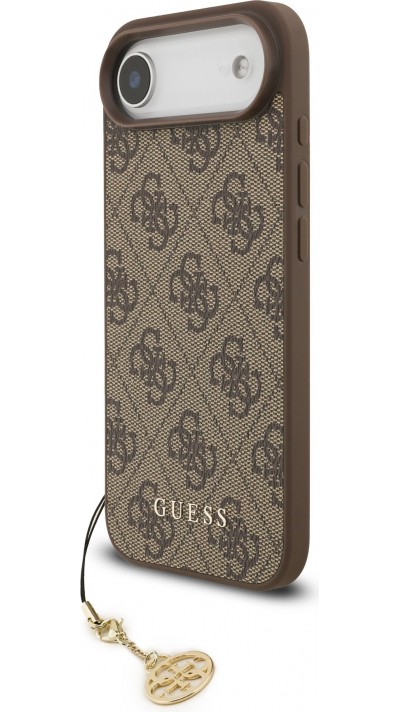 Coque iPhone 17 Air - Guess 4G charm protection élégante design raffiné accessoire tendance - Brun