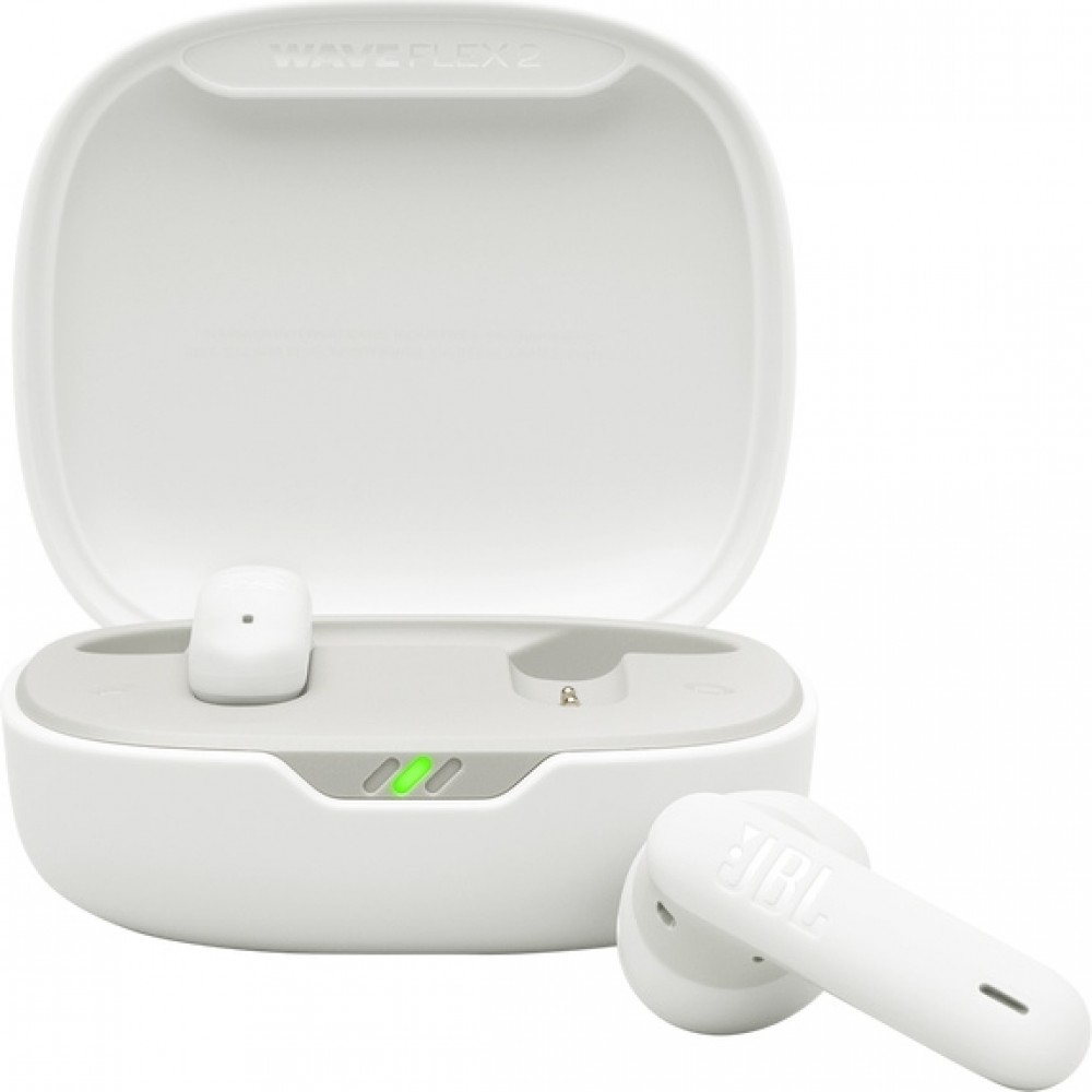 JBL Wave Flex 2 Bluetooth - 40h Pure Bass Sound, Smart Ambient Technologie & Touch Control - Weiss