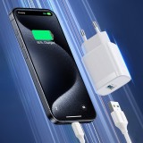 Joyroom JR-TF4 18W Wandladeger&auml;t Schnellladung USB-C Adapter - Weiss
