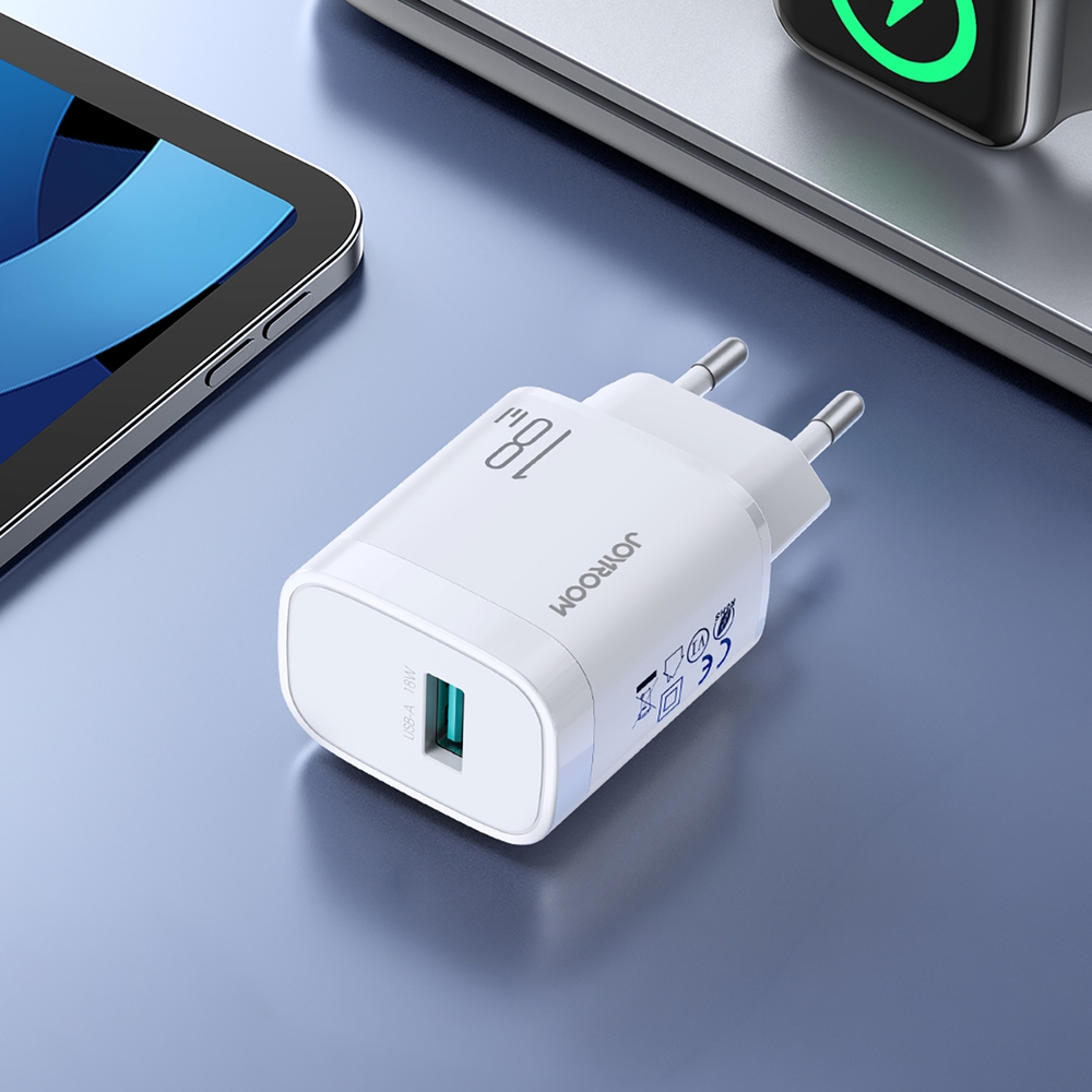 Joyroom JR-TF4 18W Wandladeger&auml;t Schnellladung USB-C Adapter - Weiss