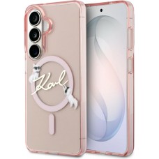 Galaxy S26 Case H&uuml;lle - Karl Lagerfeld IML KC Script MagSafe H&uuml;lle Elegant - Rosa
