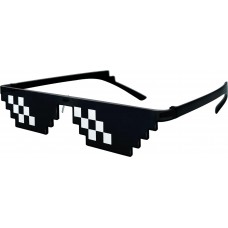 Thug Life Sonnenbrille Urban Style Trend-Accessoire f&uuml;r Partys und Festivals - Schwarz