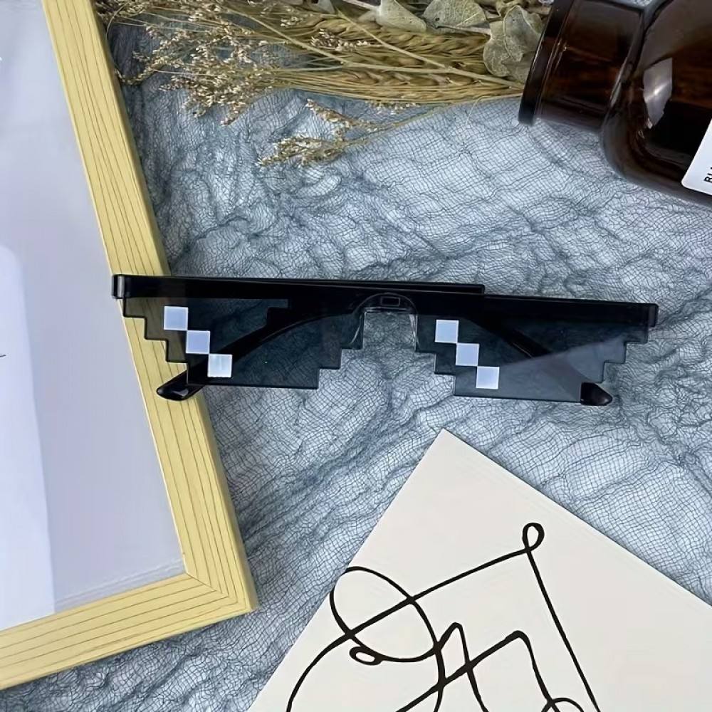 Thug Life Sonnenbrille Urban Style Trend-Accessoire f&uuml;r Partys und Festivals - Schwarz