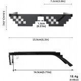 Thug Life Sonnenbrille Urban Style Trend-Accessoire f&uuml;r Partys und Festivals - Schwarz