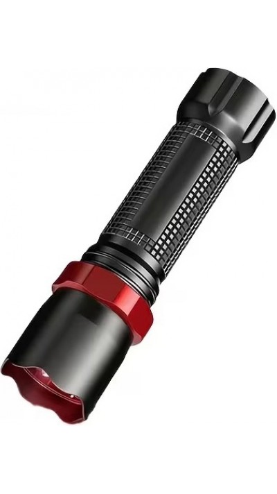 Mini lampe Macroscom de poche LED rechargeable USB compacte avec lumi&egrave;re UV verte et rouge pour p&ecirc;che activit&eacute;s de plein air et urgence - Noir