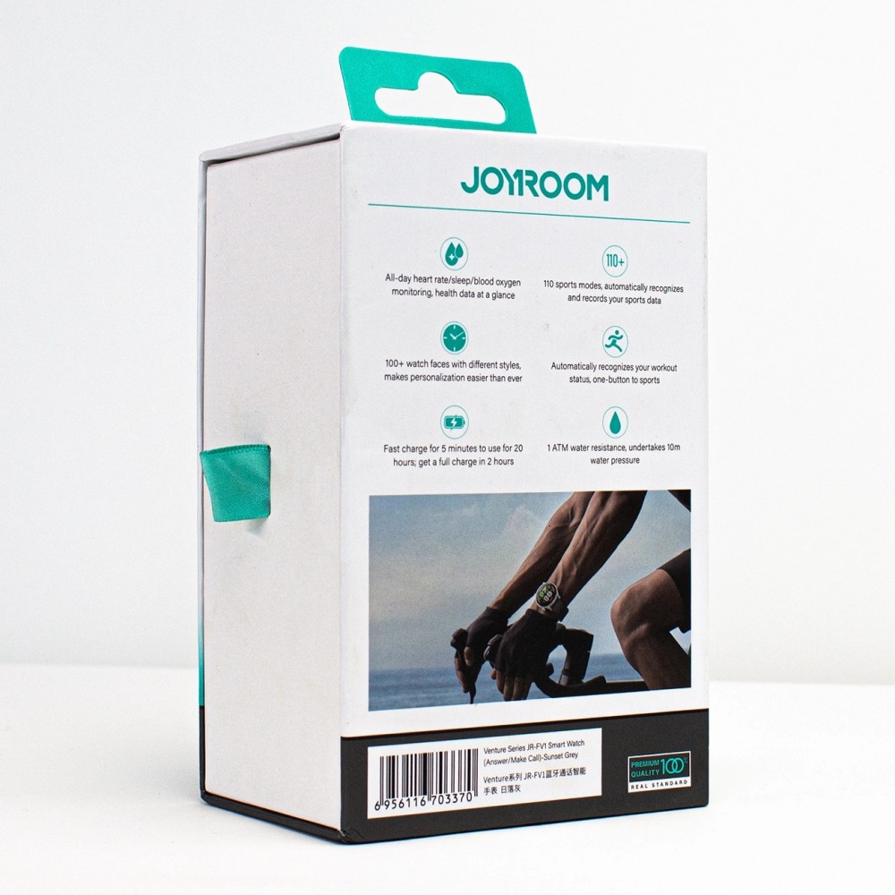 Smartwatch Joyroom Venture Series JR-FV1 mit Anrufbeantwortungsfunktion - Schwarz