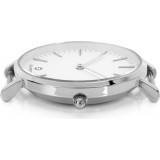 Edelwatch Uhr 32 mm (Ladies) Silver Zifferblatt Weiss (Batterie nicht enthalten) - Rot / Blau / Weiss