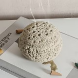 Minimalistisches Stern-Design R&auml;ucherkegelhalter aus Harz - Zen Deko f&uuml;r Zuhause - Beige