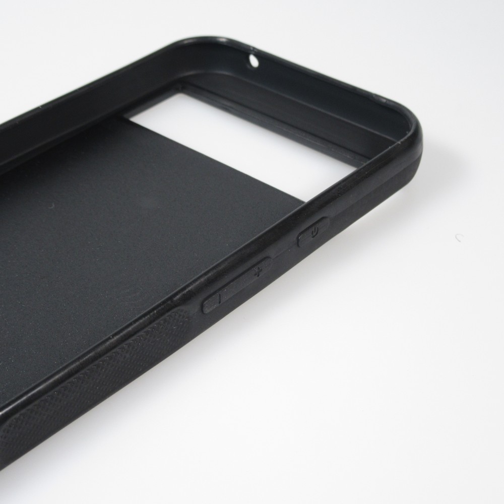 Coque Google Pixel 8a - Silicone rigide noir Vie sauvage africaine