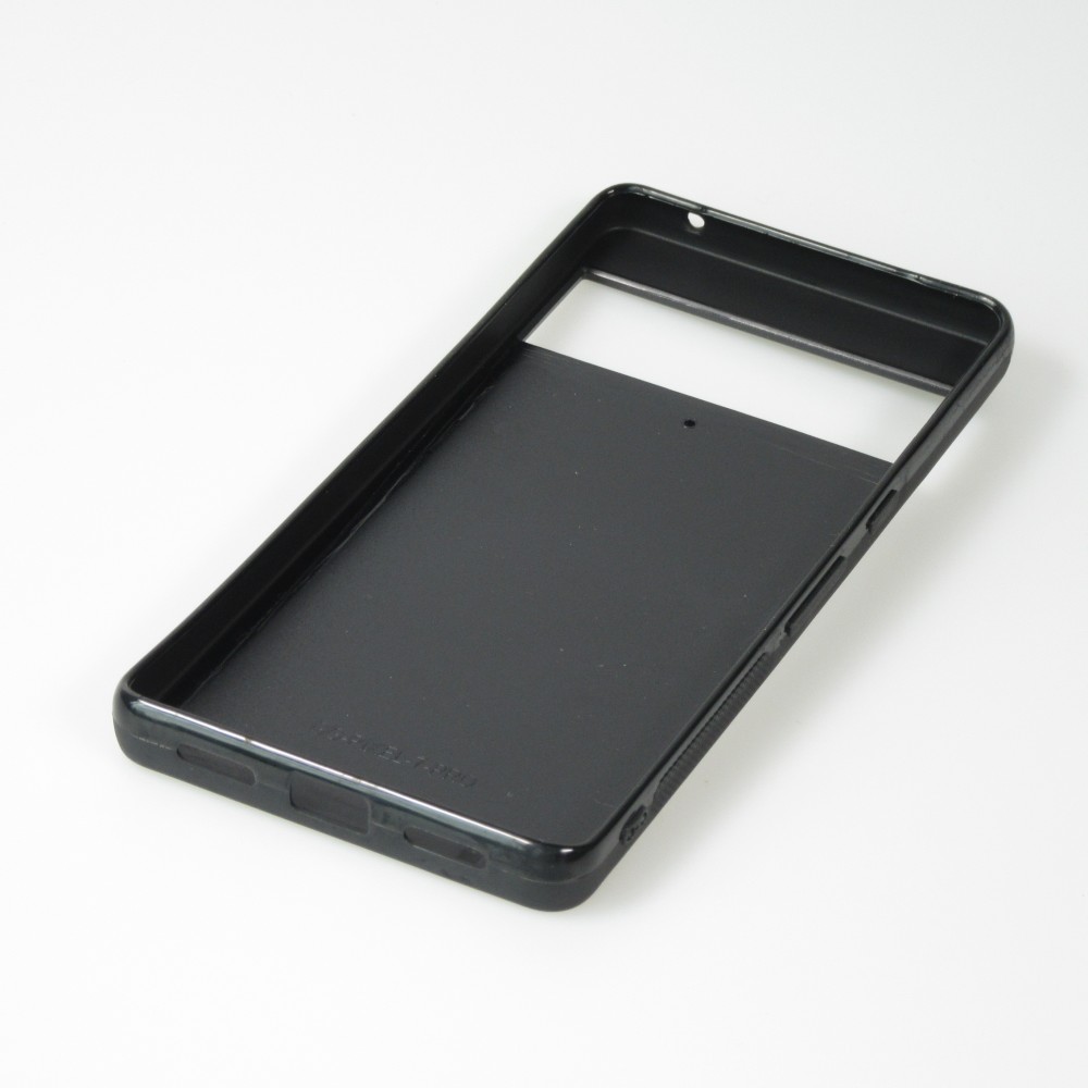 Google Pixel 7 Pro Case Hülle - Silikon schwarz Valentin 2024 Rosaroter Teddybär