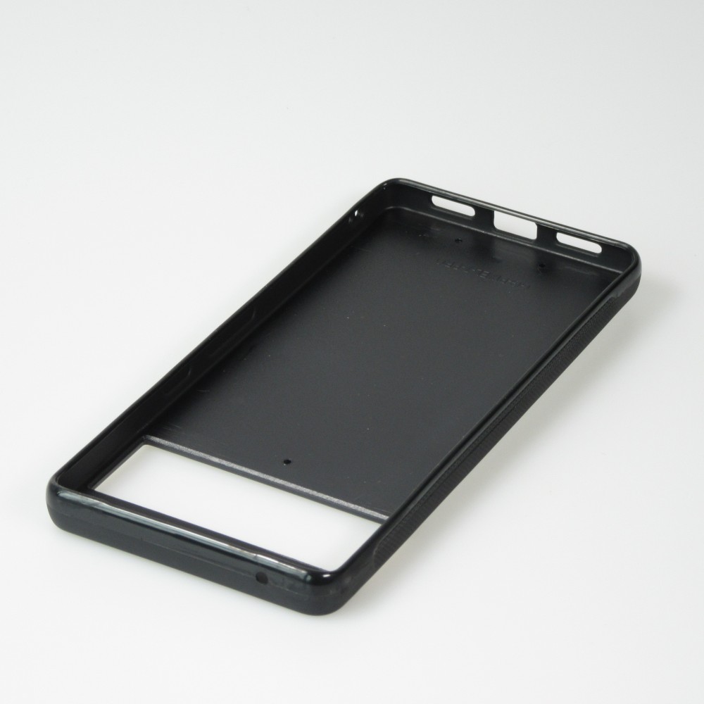 Google Pixel 7 Pro Case Hülle - Silikon schwarz Valentin 2024 Rosaroter Teddybär