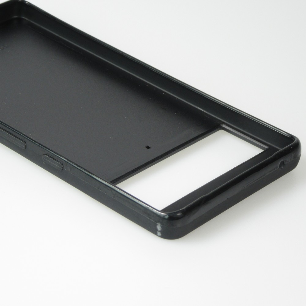 Google Pixel 7 Pro Case Hülle - Silikon schwarz Valentin 2024 Rosaroter Teddybär