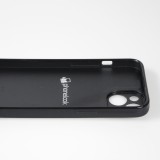 iPhone 15 Case Hülle - Silikon schwarz Little Girl Sketch