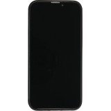 Coque iPhone 15 Pro - Silicone rigide noir Canton VD blanc