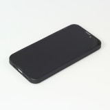 Coque iPhone 15 Pro - Silicone rigide noir Canton VD blanc