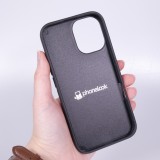 iPhone 16 Case Hülle - Silikon schwarz Seals of the Dominican Republic DTMF