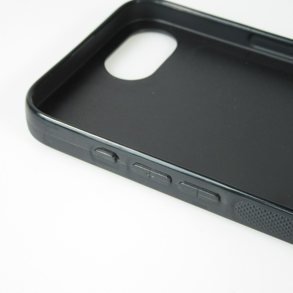 Coque iPhone 16e - Silicone rigide noir Canton OW noir