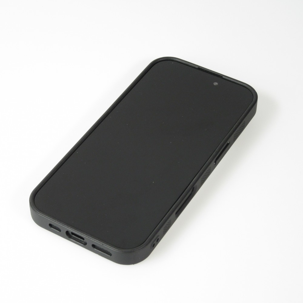 Coque iPhone 16 Pro Max - Silicone rigide noir Autumn 25 Rain