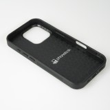 Coque iPhone 16 Pro - Silicone rigide noir Marble Everything