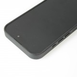 Coque iPhone 16 Pro - Silicone rigide noir Marble Everything