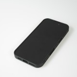 Coque iPhone 16 Pro - Silicone rigide noir Marble Everything