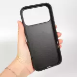 Coque iPhone 17 Pro Max - Silicone rigide noir Maillot de football Bosnie-Herzégovine 2026 personnalisable