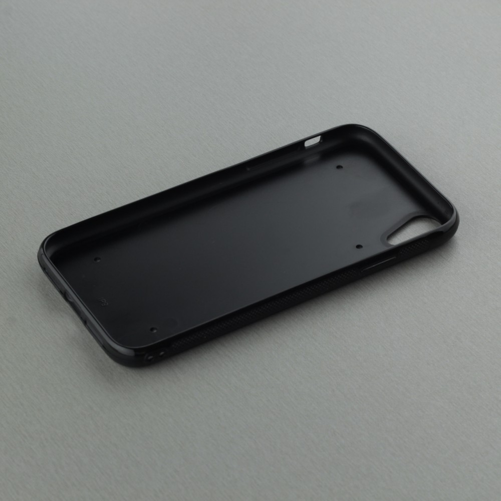 Coque iPhone XR - Silicone rigide noir Autumn 25 Autumn pattern