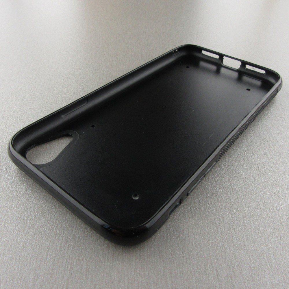 Coque iPhone XR - Silicone rigide noir Autumn 25 Autumn pattern