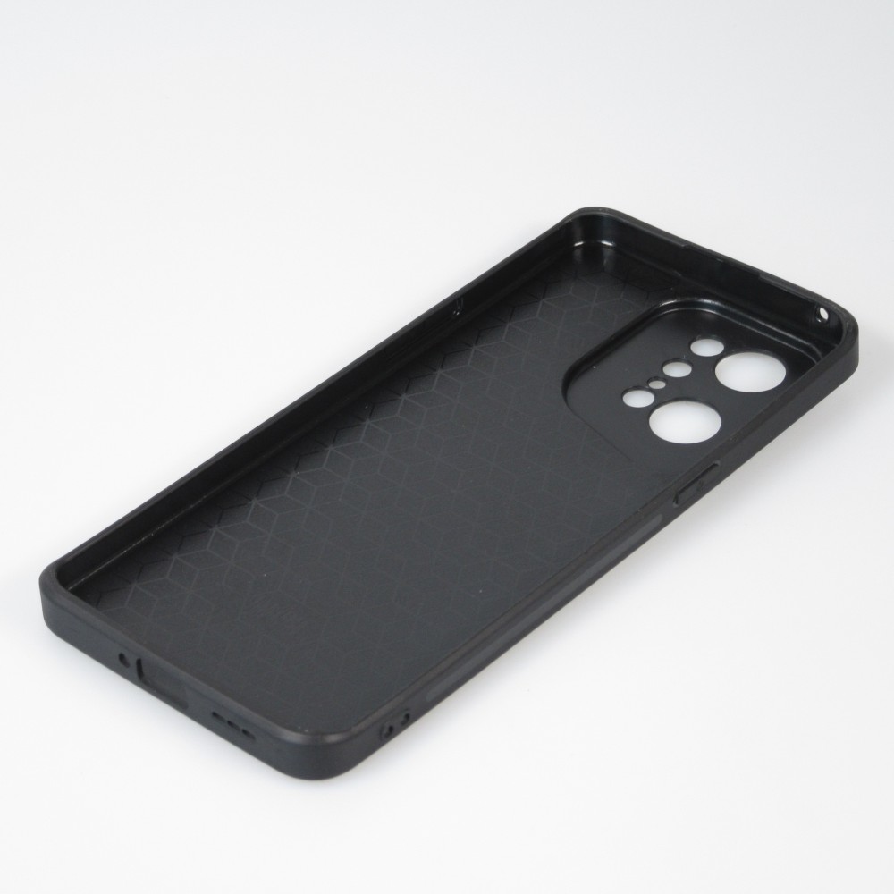 Coque OPPO Find X5 Pro - Silicone rigide noir Flower sea waves