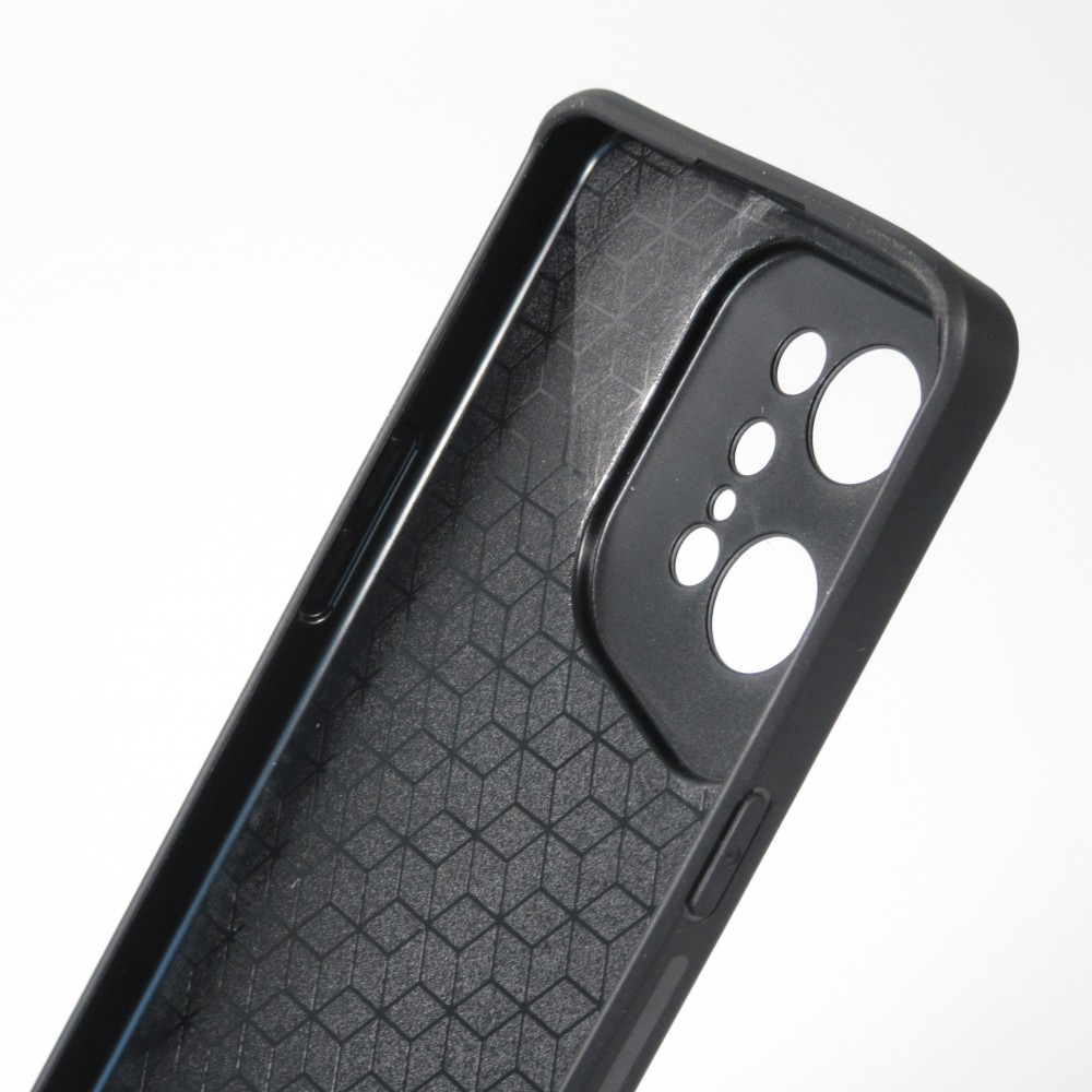 Coque OPPO Find X5 Pro - Silicone rigide noir Flower sea waves