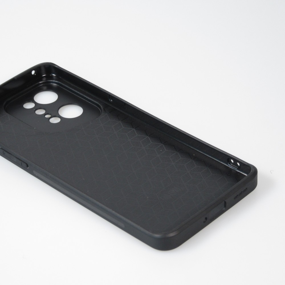 Coque OPPO Find X5 Pro - Silicone rigide noir Flower sea waves