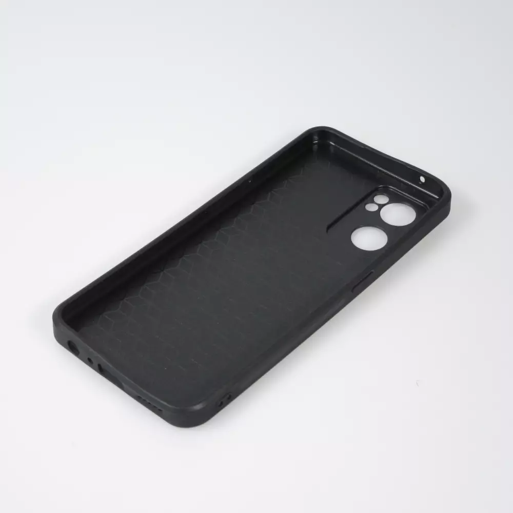 Coque OPPO Reno7 5G - Silicone rigide noir Canton ZG blanc